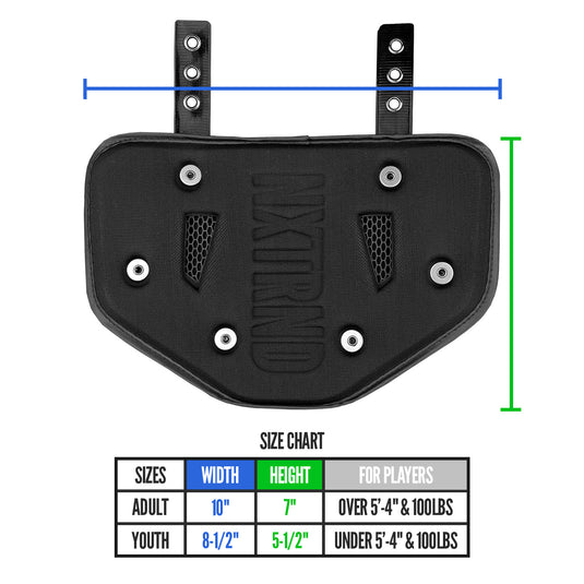 NXTRND B-PLATE™ Football Back Plate White
