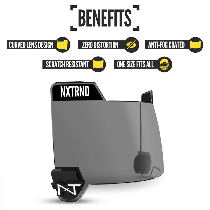 Load image into Gallery viewer, NXTRND VZR3™ Football Visor Clear Black