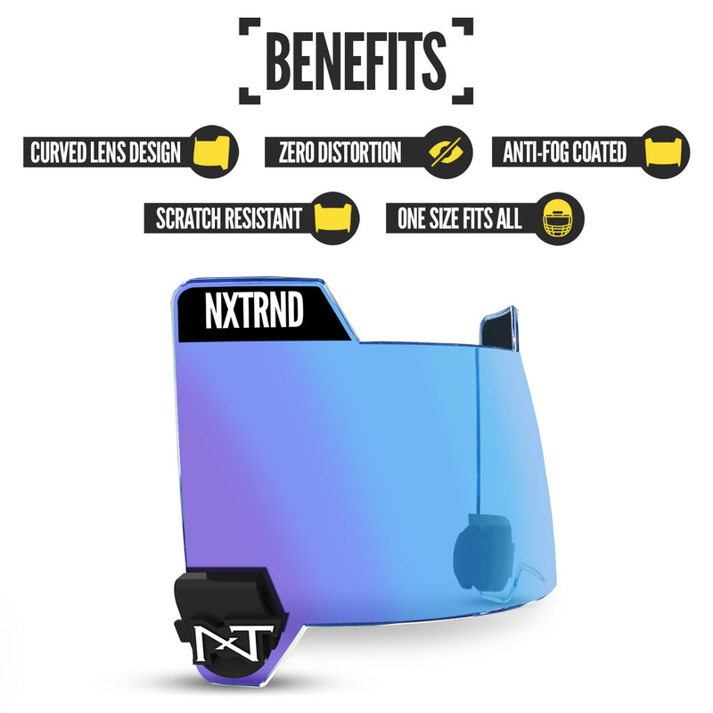 Load image into Gallery viewer, NXTRND VZR3™ Football Visor Clear Blue