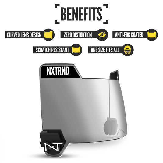 NXTRND VZR3™ Football Visor Clear Mirror