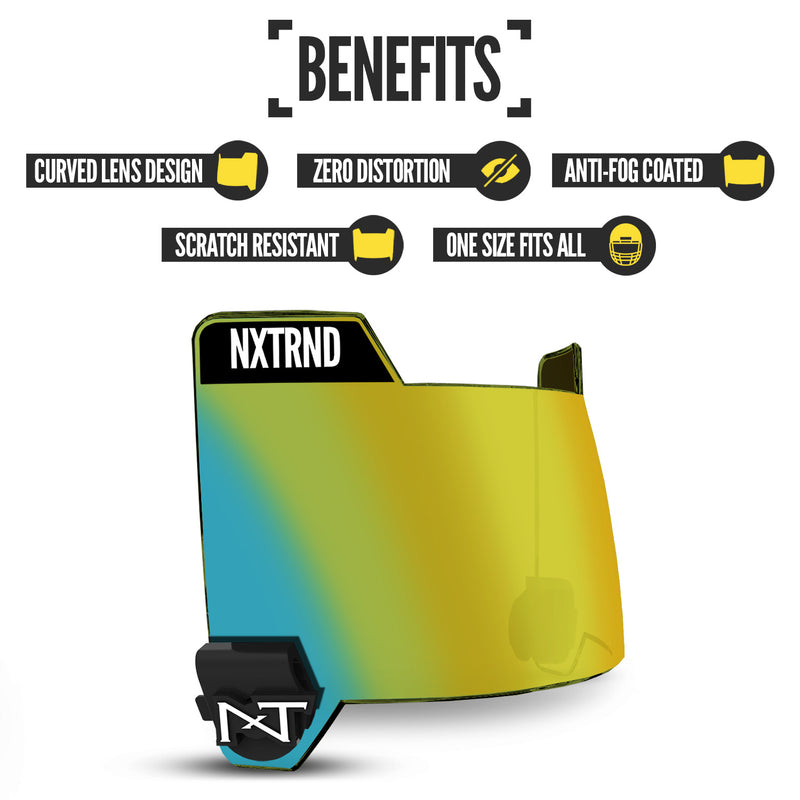 Load image into Gallery viewer, NXTRND VZR3™ Football Visor Gold