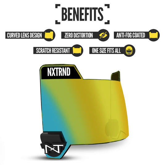 NXTRND VZR3™ Football Visor Gold