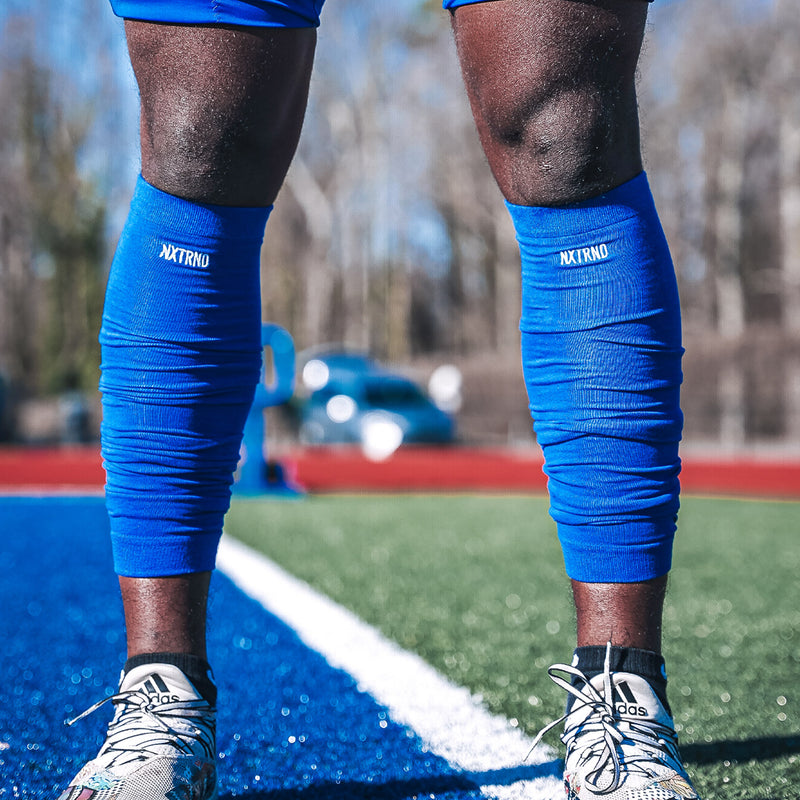 Load image into Gallery viewer, NXTRND Football Leg Sleeves Blue
