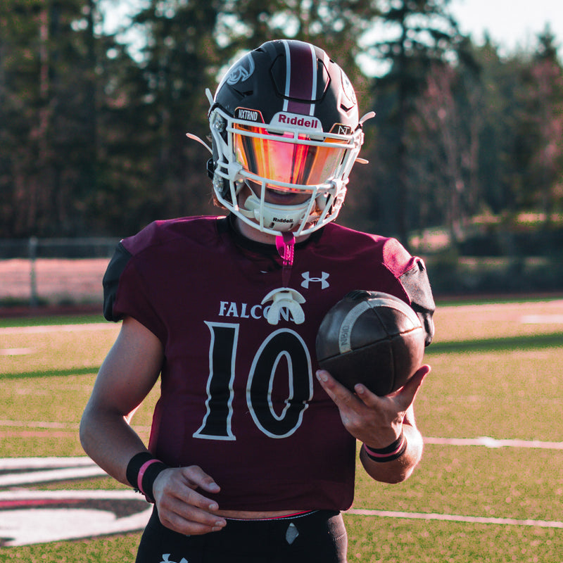 Load image into Gallery viewer, NXTRND VZR1™ Football Visor Clear Red