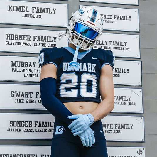 NXTRND G3™ Padded Football Gloves Columbia Blue