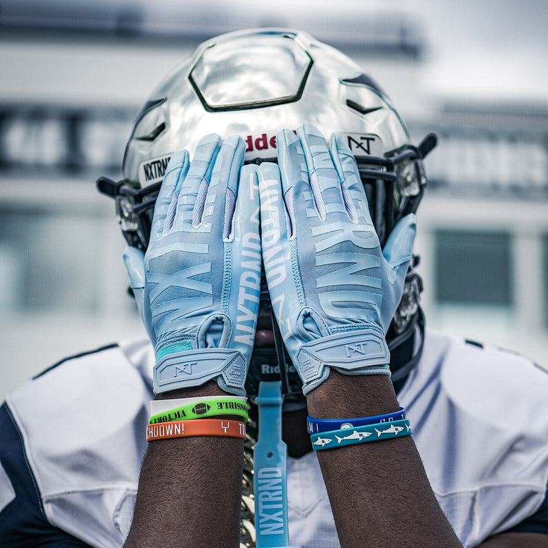 Load image into Gallery viewer, NXTRND G1™ Football Gloves Columbia Blue
