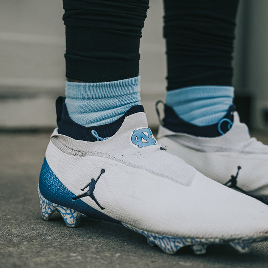 NXTRND Quarter Football Socks Columbia Blue 3-Pairs