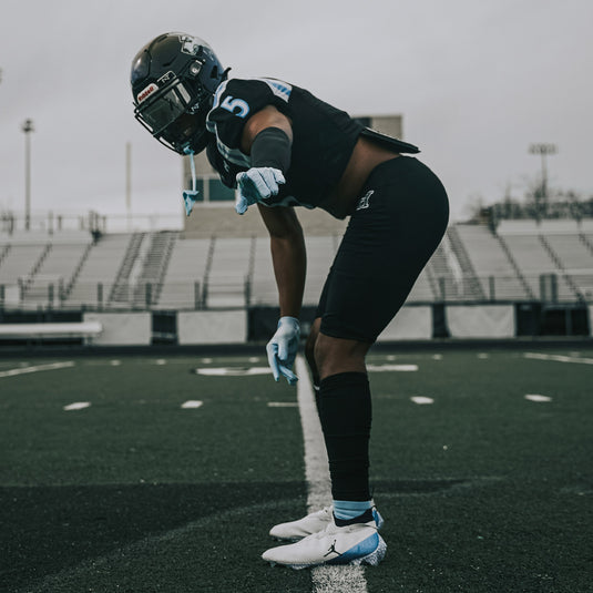 NXTRND Quarter Football Socks Columbia Blue 3-Pairs