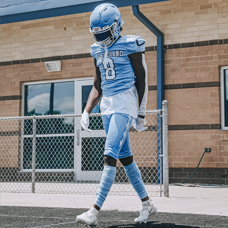 Load image into Gallery viewer, NXTRND Football Leg Sleeves Columbia Blue
