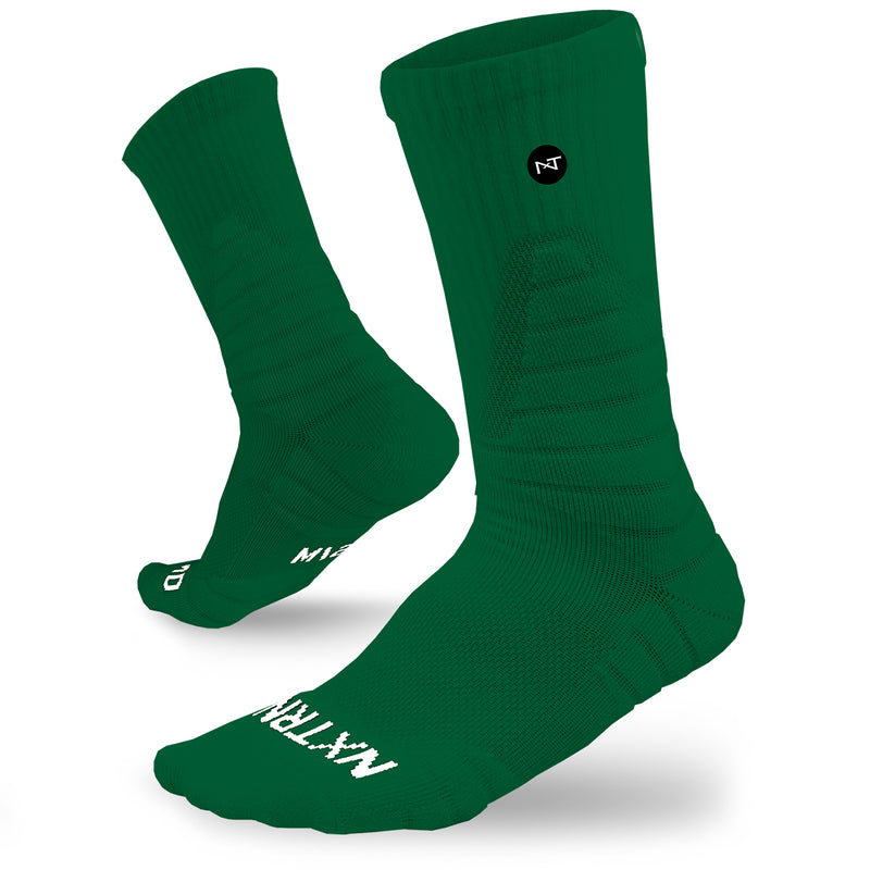 Load image into Gallery viewer, NXTRND Crew Socks Green 3-Pairs
