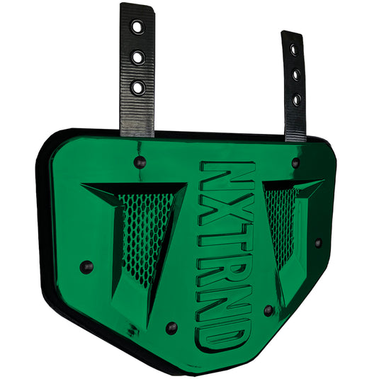 NXTRND B-PLATE™ Football Back Plate Chrome Dark Green