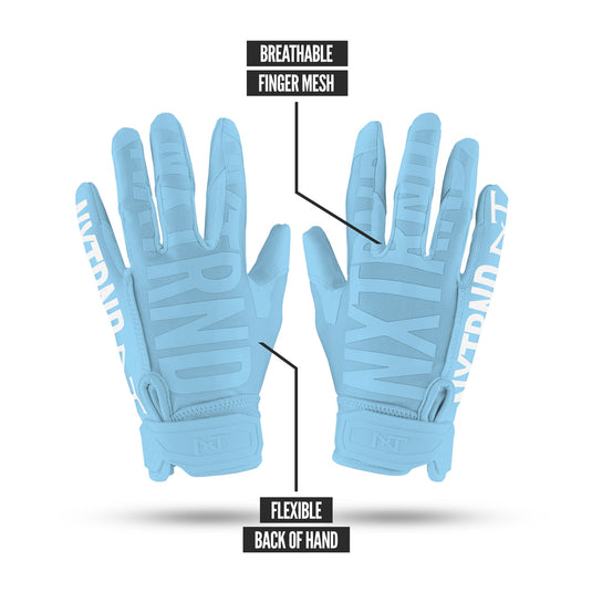 NXTRND G1™ Football Gloves Columbia Blue
