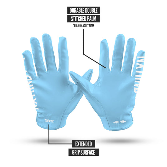 NXTRND G1™ Football Gloves Columbia Blue