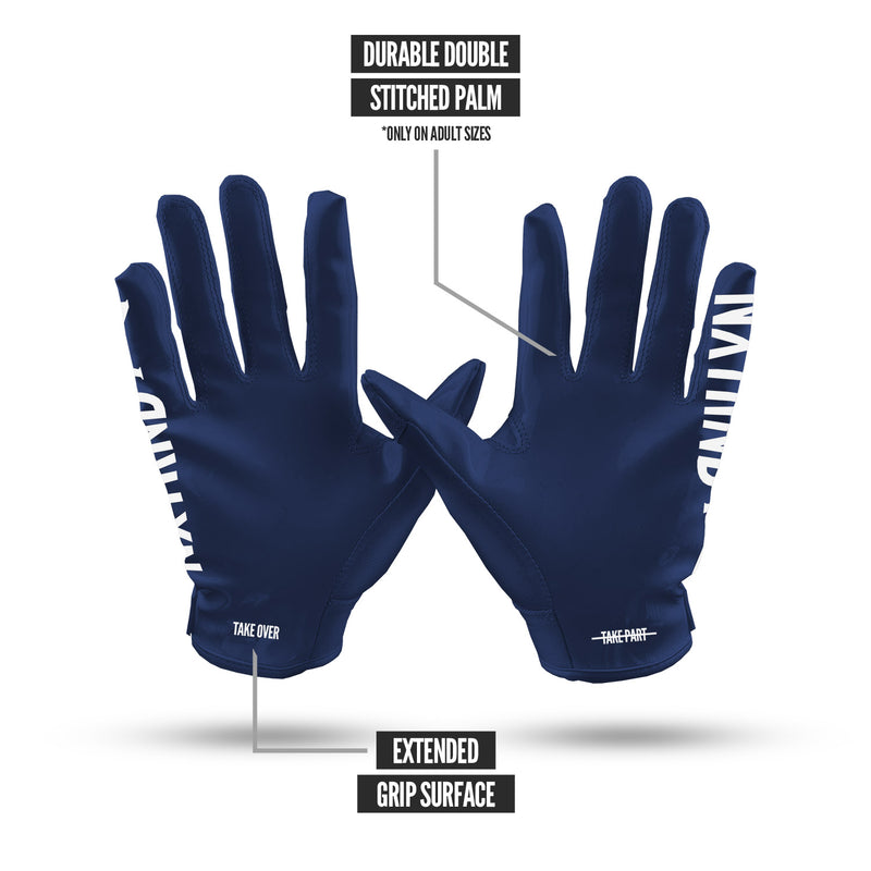 Load image into Gallery viewer, NXTRND G1™ Football Gloves Navy Blue