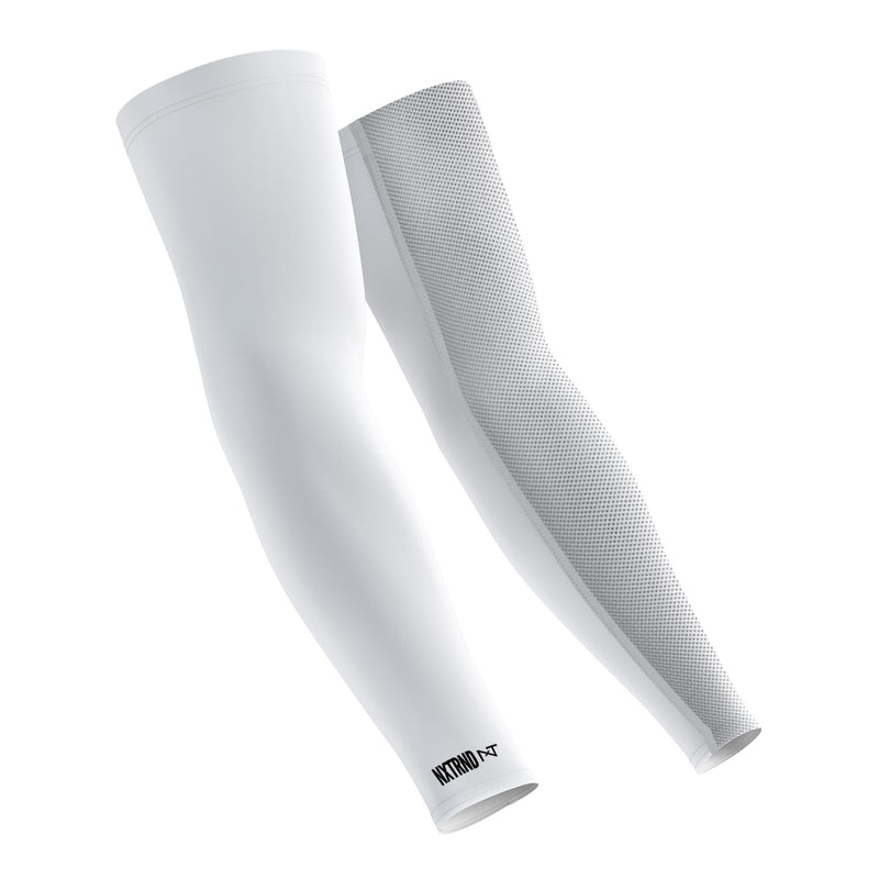 Load image into Gallery viewer, Arm sleeves for men color white
