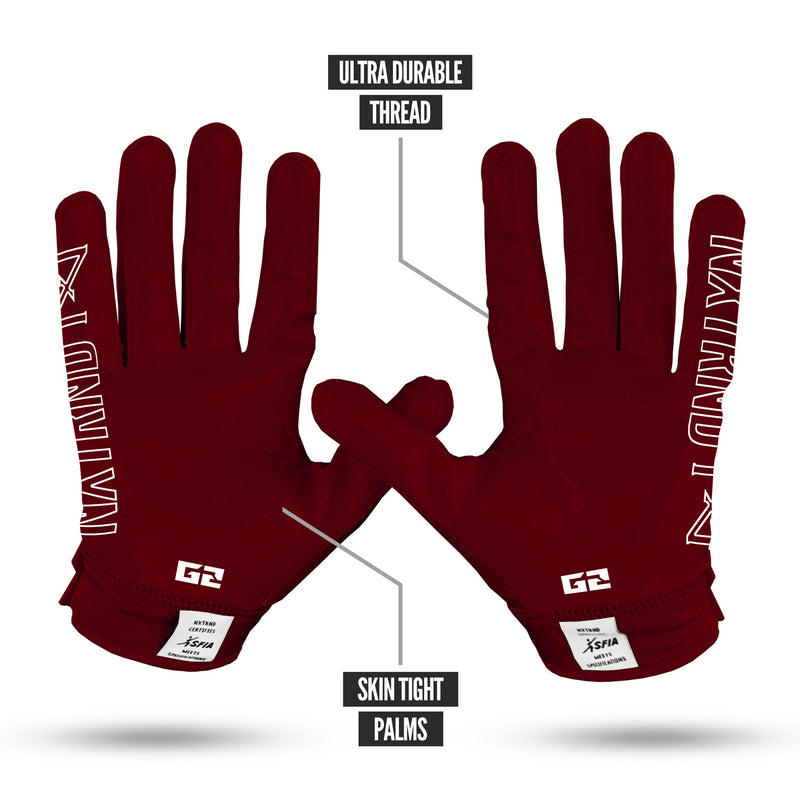 Load image into Gallery viewer, NXTRND G2™ Football Gloves Maroon
