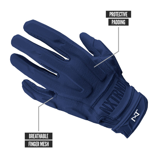 NXTRND G3™ Padded Football Gloves Navy Blue