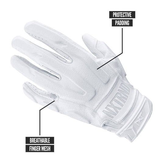 NXTRND G3™ Padded Football Gloves White