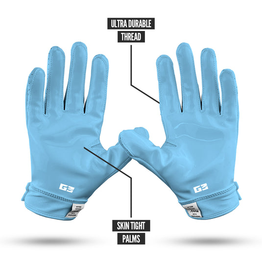 NXTRND G3™ Padded Football Gloves Columbia Blue