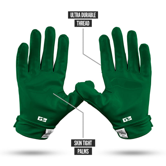 NXTRND G3™ Padded Football Gloves Dark Green