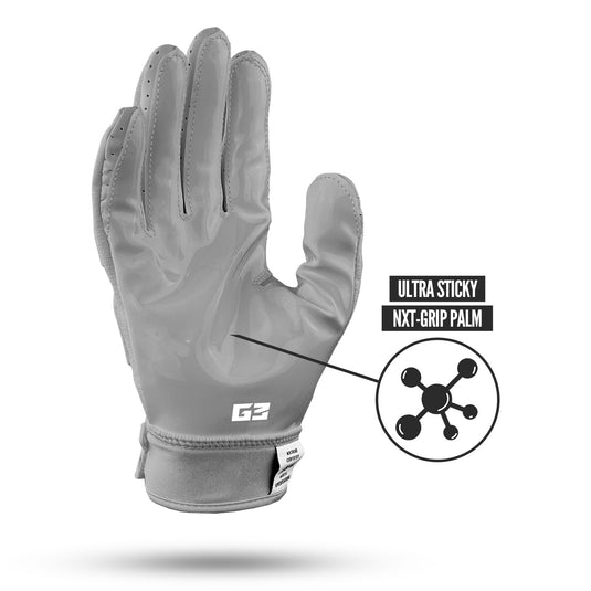 NXTRND G3™ Padded Football Gloves Grey