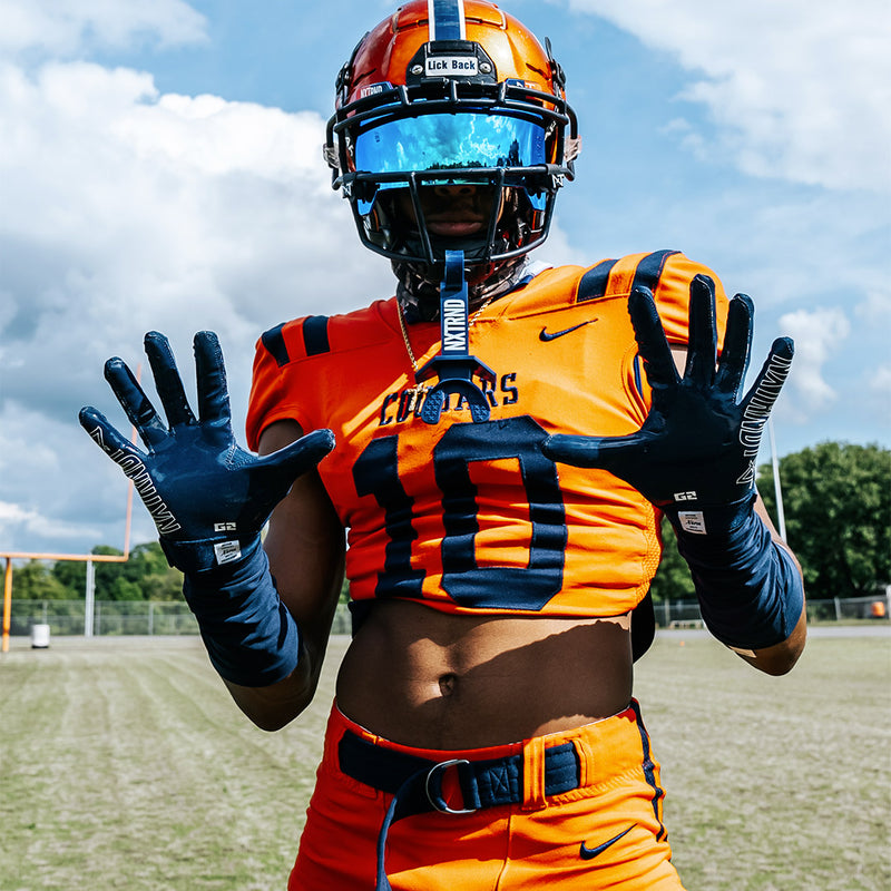 Load image into Gallery viewer, NXTRND G2™ Football Gloves Navy Blue