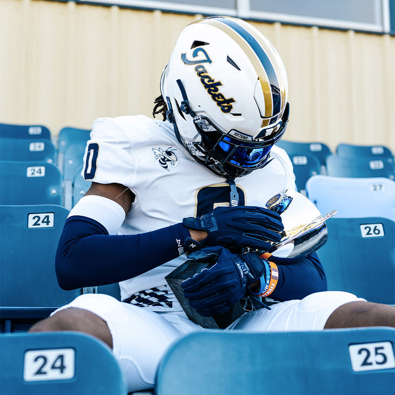 Load image into Gallery viewer, NXTRND G3™ Padded Football Gloves Navy Blue
