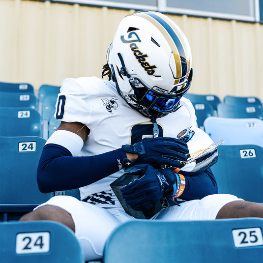 NXTRND G3™ Padded Football Gloves Navy Blue