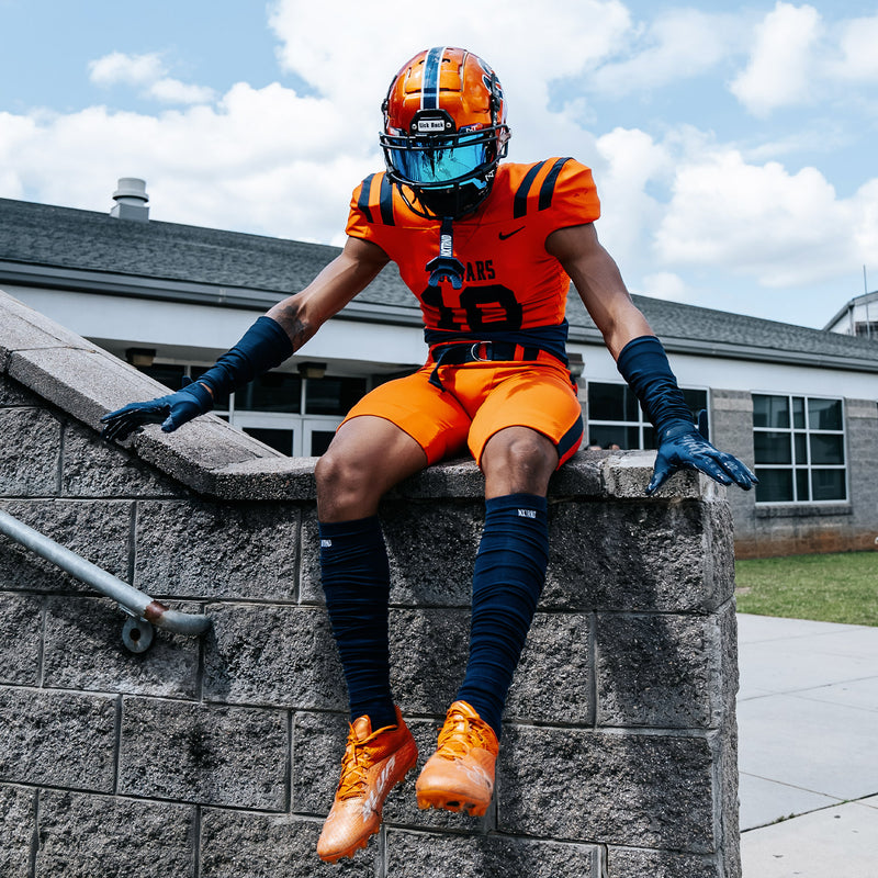 Load image into Gallery viewer, NXTRND Football Leg Sleeves Navy Blue
