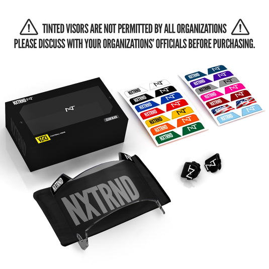 NXTRND VZR3™ Football Visor Clear Black