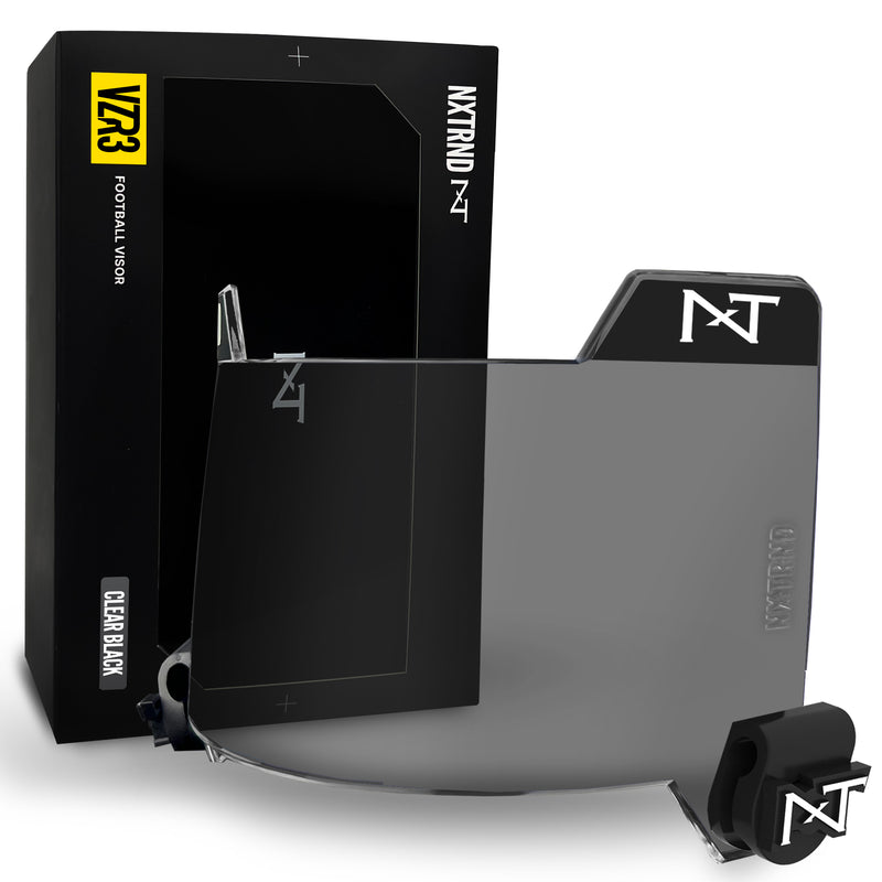 Load image into Gallery viewer, NXTRND VZR3™ Football Visor Clear Black