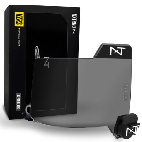 NXTRND VZR3™ Football Visor Clear Black