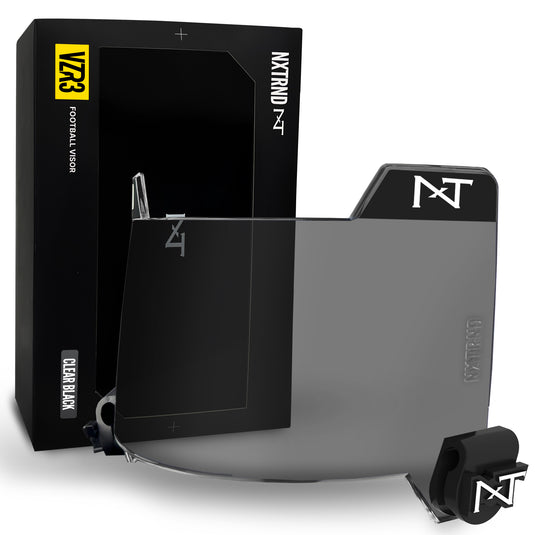 NXTRND VZR3™ Football Visor Clear Black