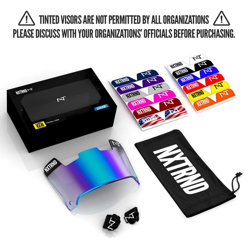 Load image into Gallery viewer, NXTRND VZR1™ Football Visor Clear Blue