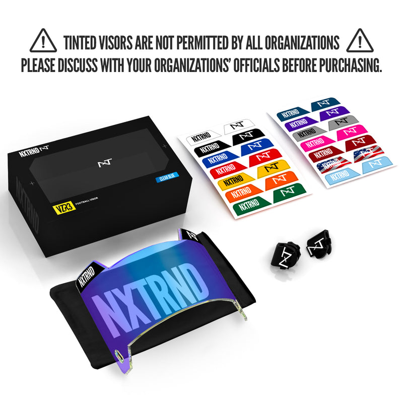 Load image into Gallery viewer, NXTRND VZR3™ Football Visor Clear Blue