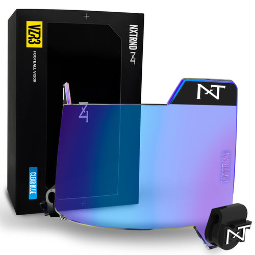 NXTRND VZR3™ Football Visor Clear Blue