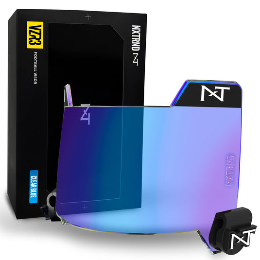 NXTRND VZR3™ Football Visor Clear Blue