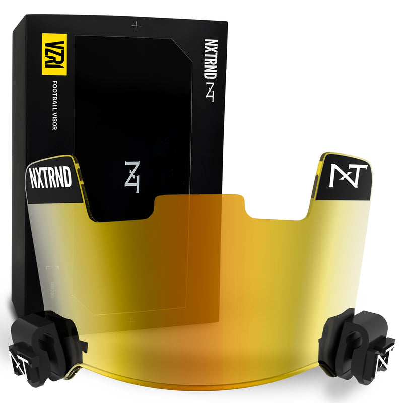 Load image into Gallery viewer, NXTRND VZR1™ Football Visor Clear Gold