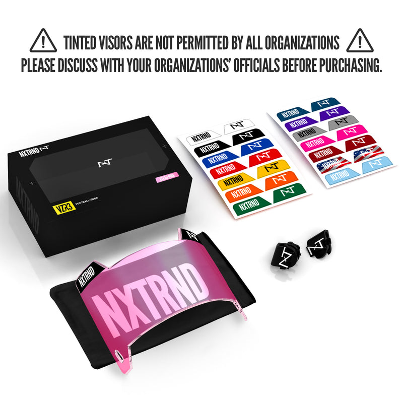 Load image into Gallery viewer, NXTRND VZR3™ Football Visor Clear Pink