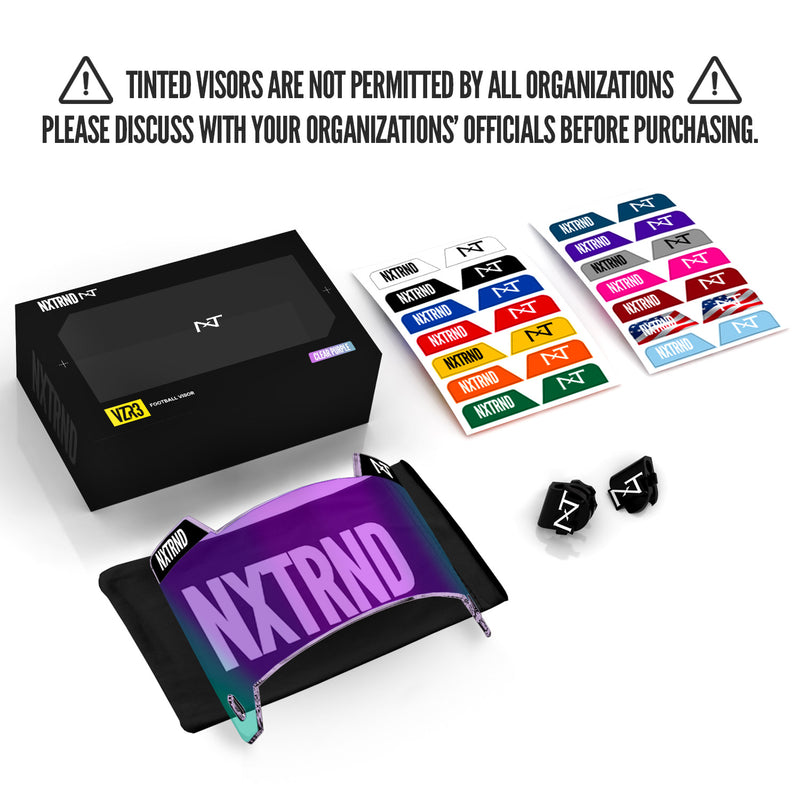 Load image into Gallery viewer, NXTRND VZR3™ Football Visor Clear Purple
