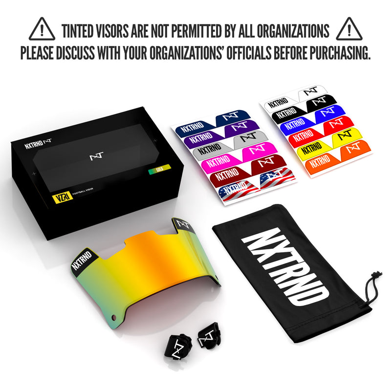 Load image into Gallery viewer, NXTRND VZR1™ Football Visor Gold