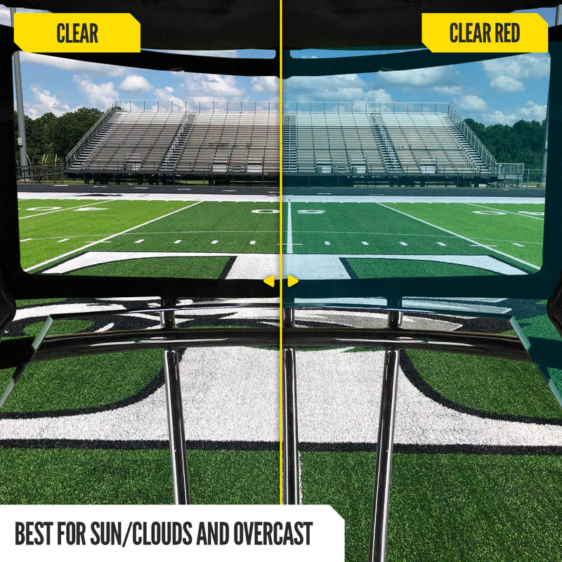 Load image into Gallery viewer, NXTRND VZR3™ Football Visor Clear Red