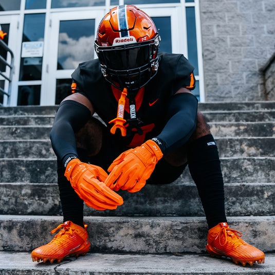 NXTRND G3™ Padded Football Gloves Orange