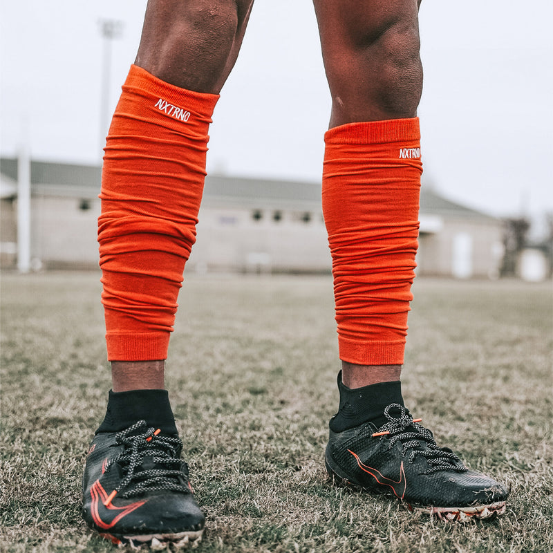 Load image into Gallery viewer, NXTRND Football Leg Sleeves Orange
