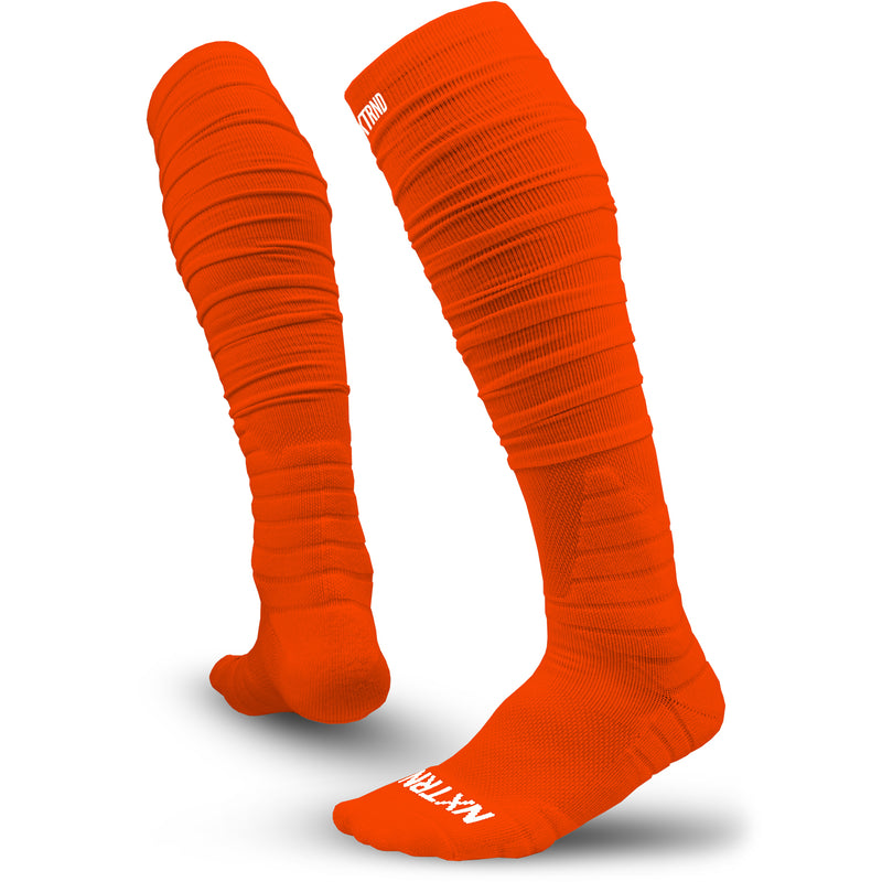 Load image into Gallery viewer, NXTRND XTD™ Scrunch Football Socks Orange
