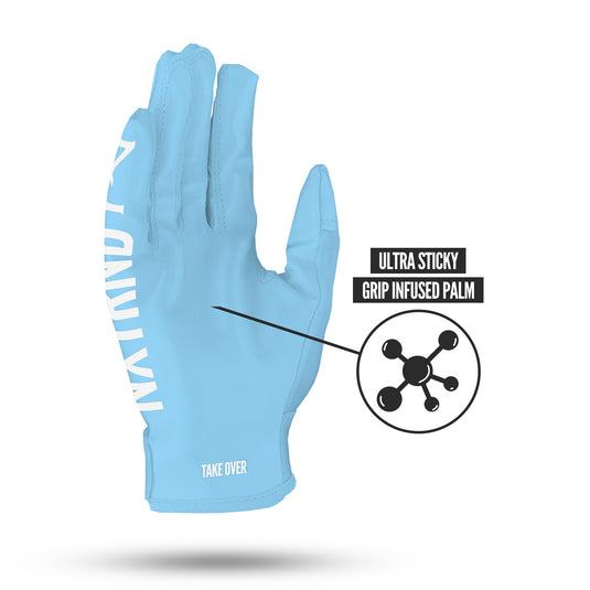 NXTRND G1™ Football Gloves Columbia Blue