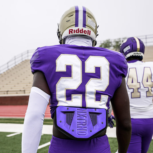 NXTRND B-PLATE™ Football Back Plate Chrome Purple