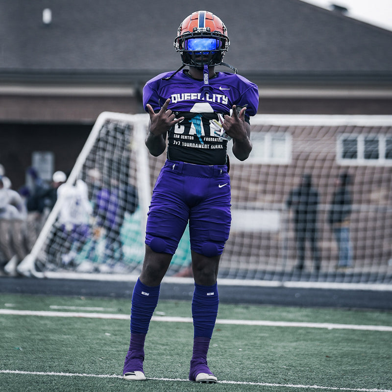 Load image into Gallery viewer, NXTRND XTD™ Scrunch Football Socks Purple