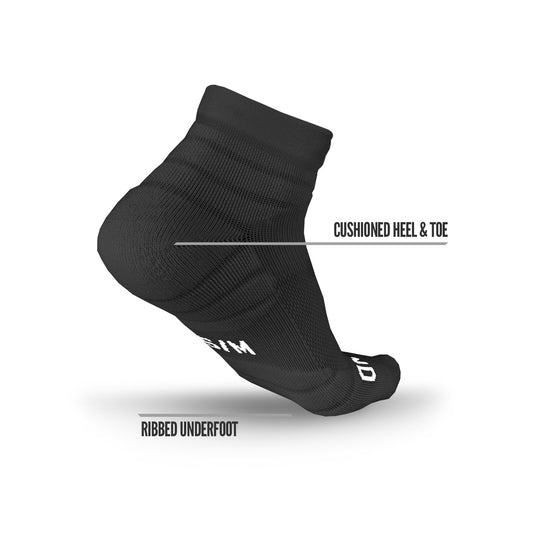 NXTRND Quarter Football Socks Black 3-Pairs