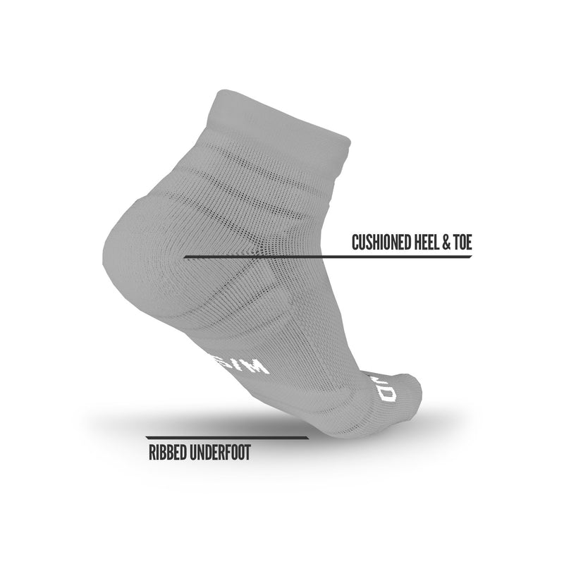 Load image into Gallery viewer, NXTRND Quarter Football Socks Grey 3-Pairs